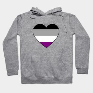 Asexual Pride Heart Hoodie